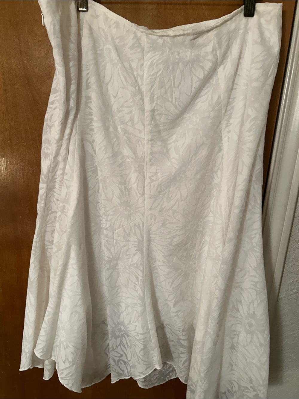 White Stag White Floral A-Line Skirt. 14. Great condition